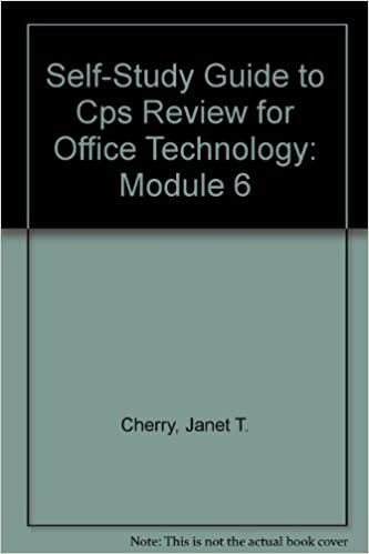 indir Self-Study Guide to Cps Review for Office Technology: Module 6