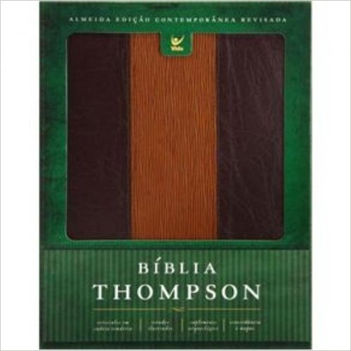 Biblia Thompson - Capa Luxo Marrom E Bege
