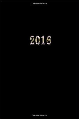 2016: Calendario/Scadenzario: 1 Settimana Per 2 Pagine, Formato 6" X 9" (15.24 X 22.86 CM), Copertina Nero