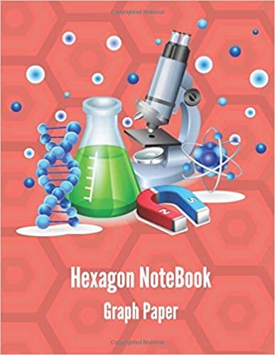 Hexagon Graph Paper: Small Hexagons 1/4 inch, 8.5 x 11 Inches Hexagonal Graph Paper Notebooks, 100 Pages - Lab Chemistry, Notebook for Science, ... Biochemistry Journal.(Living Coral Red Cover)