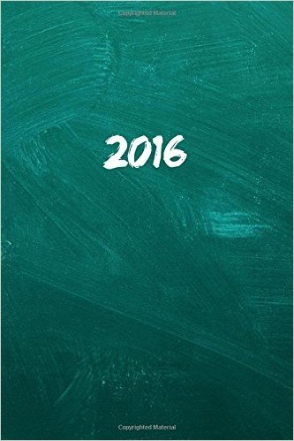 2016: Calendario/Planificador de Cita: 1 Semana En 2 Lados, Formato 6" X 9" (15.24 X 22.86 CM), Encuadernacion Tablero Escol