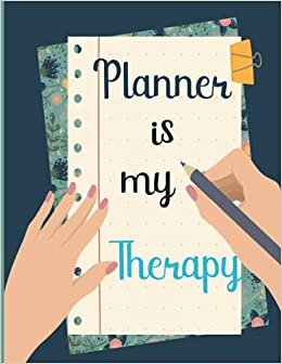 Planner is my Therapy: Calendar Academic Year July 2021 - June 2022 Weekly and Monthly Planner 8.5x11 inch space for notes and lists