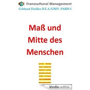 MASS UND MITTE DES MENSCHEN (German Edition) [Kindle-editie]
