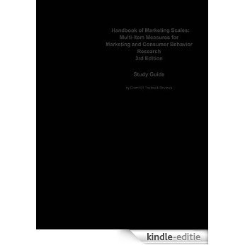 e-Study Guide for: Handbook of Marketing Scales: Multi-Item Measures for Marketing and Consumer Behavior Research by Kelly L. Haws (Editor), ISBN 9781412980180 [Kindle-editie] beoordelingen
