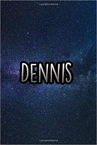 Dennis: Personalised Name Lined Notebook / Diary / Note / Journal