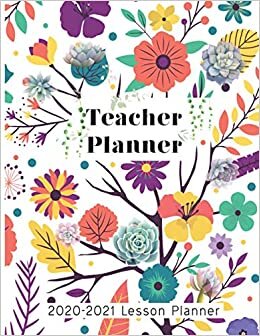 indir Teacher Planner 2020-2021: substitute teacher planner Weekly and Monthly Agenda Calendar | Academic Year - August Through July | Vintage Floral (2020-2021)