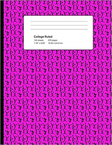 indir College Ruled 200 Pages: Pretty Pink Cheerleader Composition Notebook, Cute Cheerleader Pattern College Composition Book, Notebook For Cheerleaders