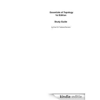 e-Study Guide for Essentials of Topology, textbook by Steven G. Krantz: Mathematics, Geometry [Kindle-editie]