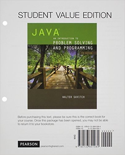Java with Myprogramminglab 12-Month Student Access Code, Student Value Edition: An Introduction to Problem Solving and Programming