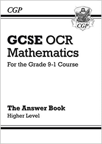 indir GCSE Maths OCR Answers for Workbook: Higher - for the Grade 9-1 Course (CGP GCSE Maths 9-1 Revision)