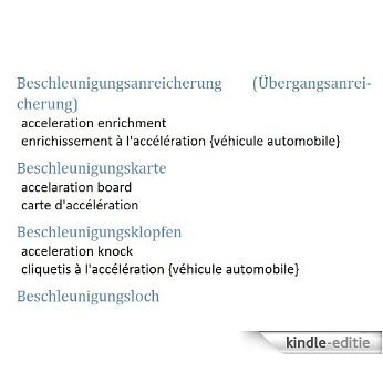 Kfz: Technisches Franzoesisch (German Edition) [Kindle-editie]
