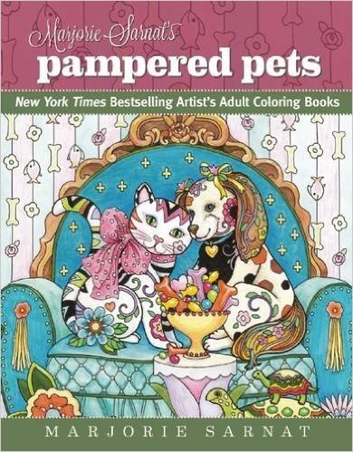 Marjorie Sarnat's Pampered Pets: New York Times Bestselling Artist's Adult Coloring Books