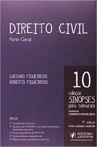 Direito Civil Parte Geral. Sinopses Para Concursos - Volume 10