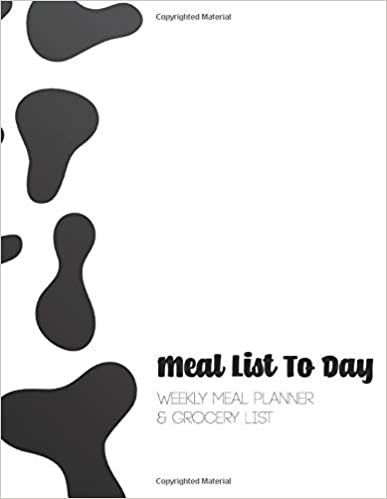 indir Meal List To Day: 52 Week Food Menu Prep with Grocery Shopping List Tracker Book For Weekly Diary Journal Note Book