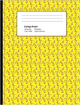 indir College Ruled 200 Pages: Yellow Pink Mermaids Composition Notebook, Mermaids College Composition Book, Notebook For Girls That Love Mermaids, Pretty Mermaids Pattern
