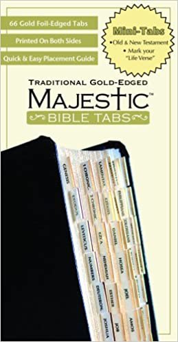 Majestic Traditional Gold Bible Tabs mini (Majestic Bible Tabs (Mini))