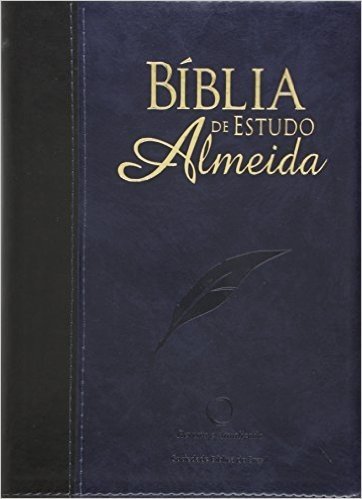 Bíblia de Estudo Almeida - Capa Azul e Preta
