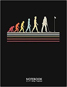 indir Human Evolution Darwin Monkey Golf Putt Putter Notebook 8.5 x 11 inch 100-Page College Ruled: Funny Best Golf Joke Gift 100 Page College Ruled Diary ... Back to School Gift Large (8.5 x 11 inch)