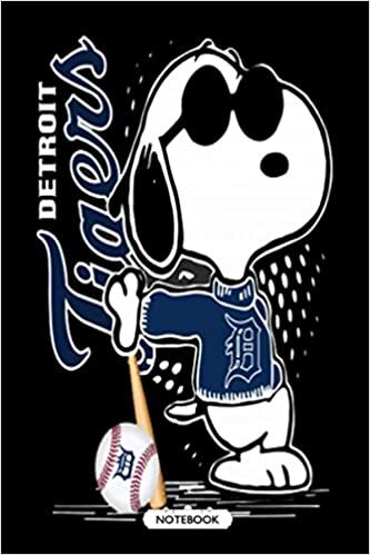 indir Snoopy Detroit Tigers MLB Family Notebook Journal With Inspirational Quotes