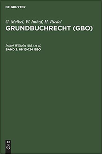 §§ 13-124 Gbo (Grundbuchrecht (Gbo))