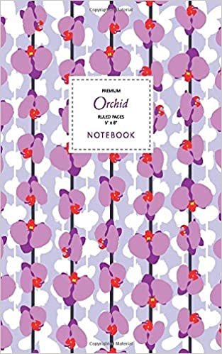 indir Orchid Notebook - Ruled Pages - 5x8 - Premium: (Meditation) Fun notebook 96 ruled/lined pages (5x8 inches / 12.7x20.3cm / Junior Legal Pad / Nearly A5)
