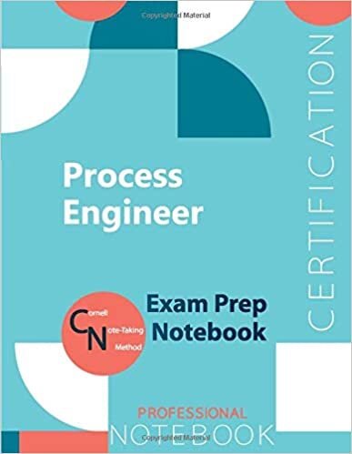 indir Process Engineer Certification Exam Preparation Notebook, examination study writing notebook, Office writing notebook, 154 pages, 8.5” x 11”, Glossy cover