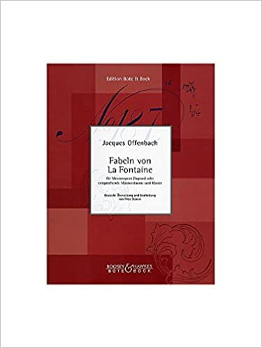 Fabeln von La Fontaine: Mezzo-Sopran (Sopran) oder entsprechende Männerstimme und Klavier.