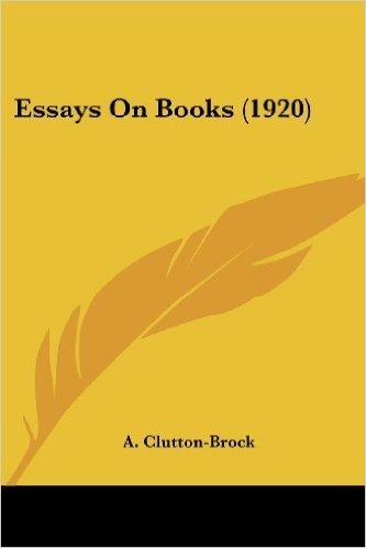 Essays on Books (1920)