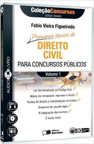 Principais Tópicos de Direito Civil Para Concursos Públicos - Volume 1. Coleção Concursos. Audiolivro