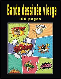 indir Bande dessinée vierge 100 pages: 100 planches de BD vierges pour dessiner tes premiers mangas - carnet de dessin pour enfants et ados créatifs