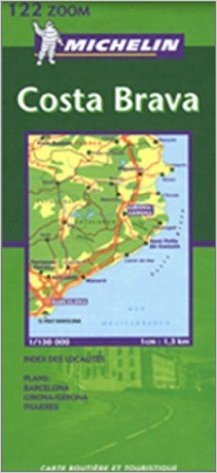 Michelin Spain, Costa Brava Zoom Map No. 122