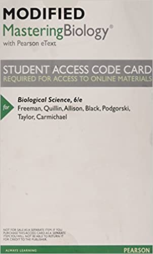 Modified Mastering Biology with Pearson Etext -- Valuepack Access Card -- For Biological Science