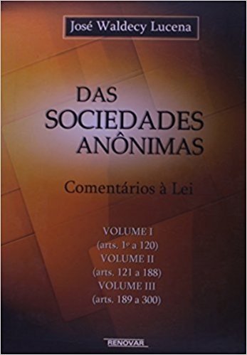 Das Sociedades Anônimas - 3 Volumes