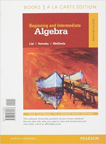 Beginning and Intermediate Algebra a la Carte -- Access Card Package
