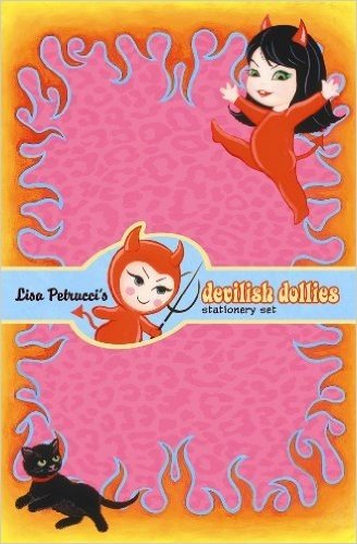 Lisa Petruccia's Devilish Dollies Stationery Set [With Sticker(s) and 6 Envelopes and 8 Letter Sheets]