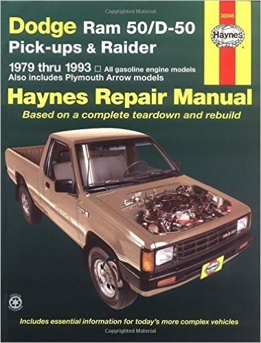 Dodge RAM 50/D-50 Pickups and Raider, 1979-1993