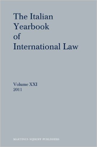 The Italian Yearbook of International Law, Volume 21