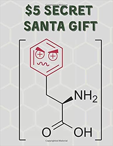$5 Secret Santa Gift: Secret Santa Gifts For Coworkers, PhD Students, Chemistry, Biochemistry, Science, Novelty Christmas Gifts for Colleagues, ... Chemistry Structures Small Grid, 160 pages