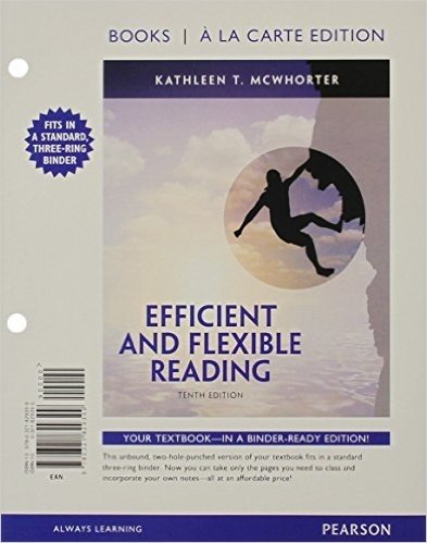 Efficient and Flexible Reading, Books a la Carte Plus Myreadinglab with Etext -- Access Card Package