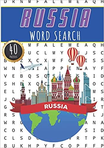 Russia Word Search: 40 Fun Puzzles With Words Scramble for Adults, Kids and Seniors | More Than 300 Words On Russians Cities, Famous Place and ... and Heritage, Russian Terms and Vocabulary
