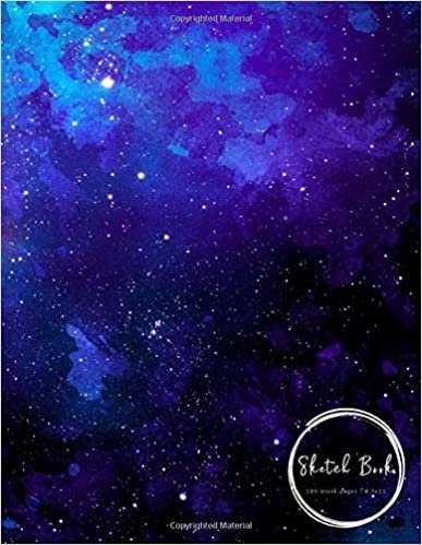 Sketch Book | 120 blank pages | 8.5x11: Watercolor Space Design | Sketching, Drawing and Creative Doodling (Sketchbook Space Design)