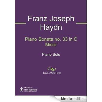 Piano Sonata no. 33 in C Minor [Kindle-editie]