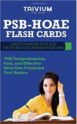 Psb Hoae Flash Cards: Complete Flash Card Study Guide for the Health Occupations Aptitude Exam
