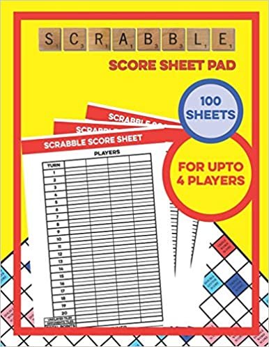 indir Scrabble Score Sheets Pad - 100 Score Sheets - For Upto 4 Players