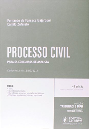Processo Civil. Para os Concursos de Analista - Coleção Tribunais e MPU