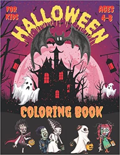 indir Halloween Coloring Book for Kids ages 4-8: Easy Halloween Coloring Book with Cute Pages for kids not scary | Book Featuring 40 Fun, Easy and Relaxing ... Kids 4-8 Preschoolers and Elementary.
