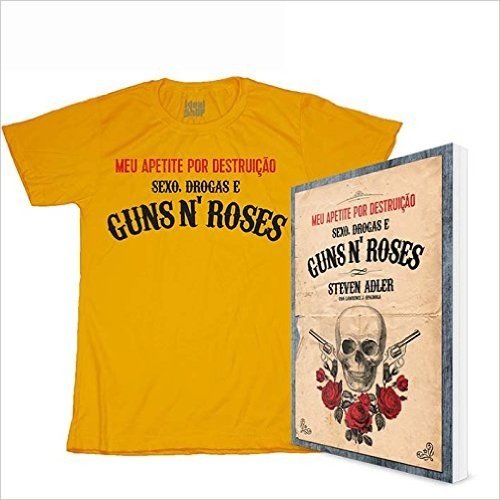 Combo. Guns'n'roses ( Kit Livro + Camiseta Algodão)