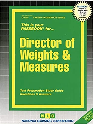 Director of Weights and Measures (Career Examination Series : C-3350)