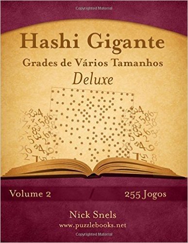 Hashi Gigante Grades de Varios Tamanhos Deluxe - Volume 2 - 255 Jogos