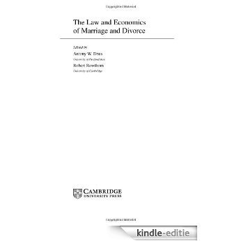 The Law and Economics of Marriage and Divorce [Kindle-editie]